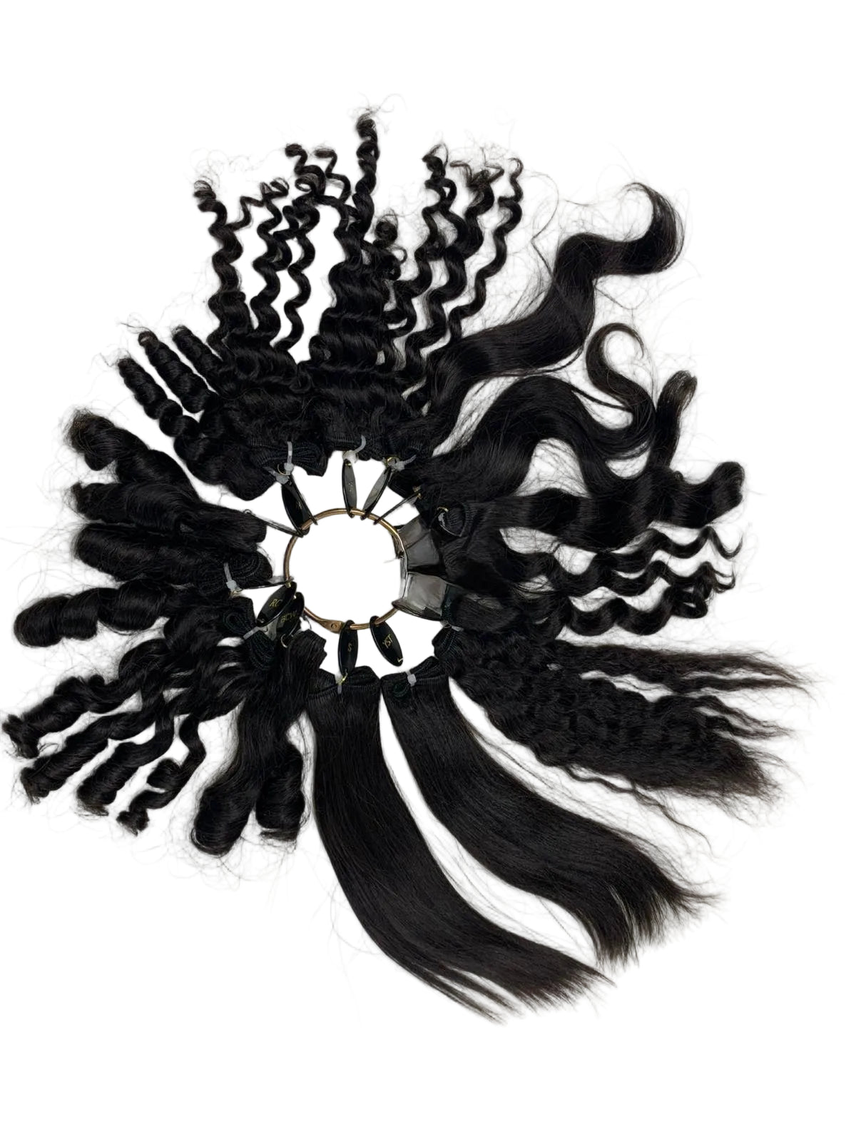 GVA Hair texture ring for matching extension texture