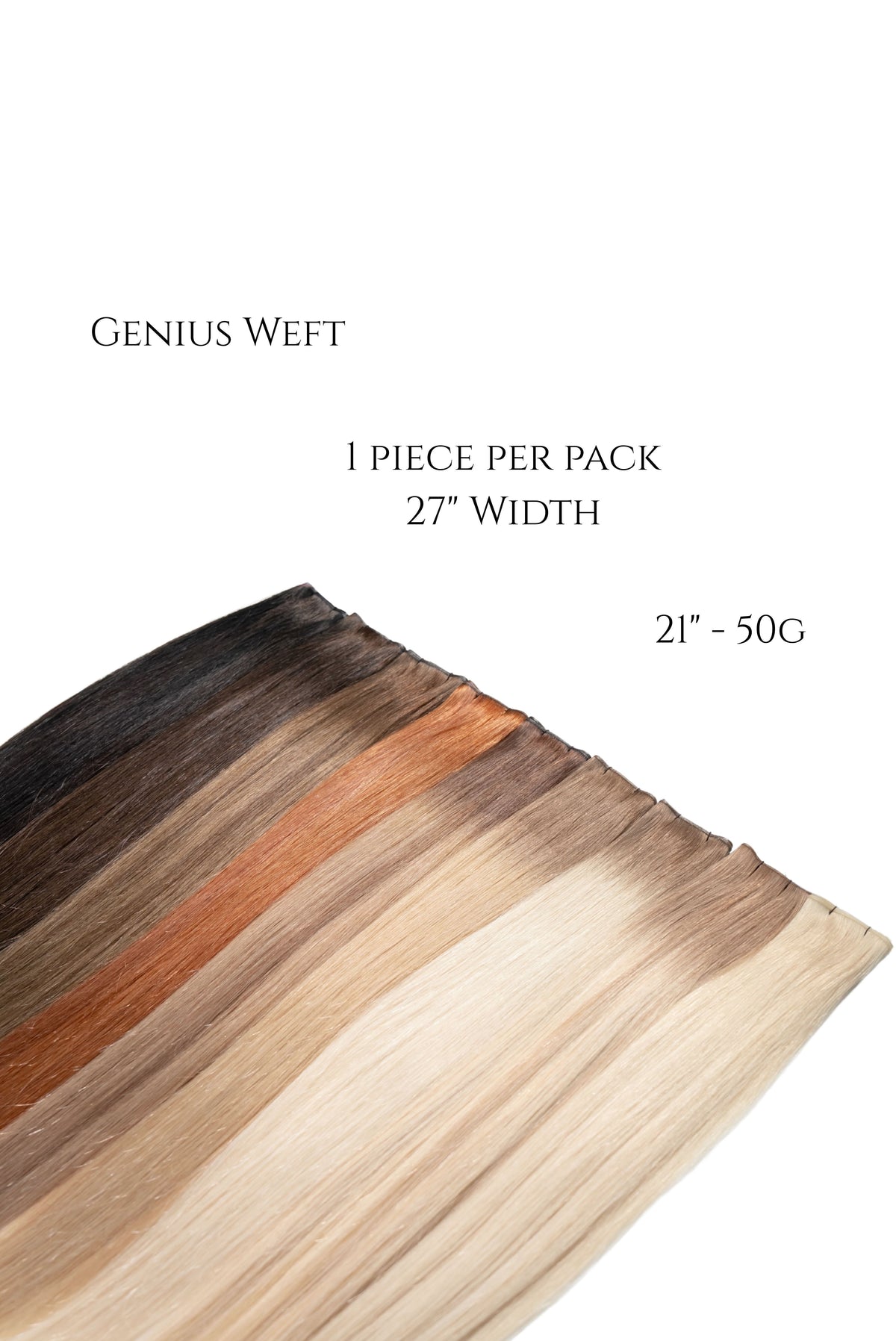 Genius Weft - 1 piece per pack, 27" width, 21" - 50g
