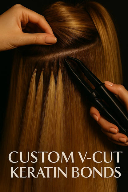 Custom V-Cut Keratin Bonds