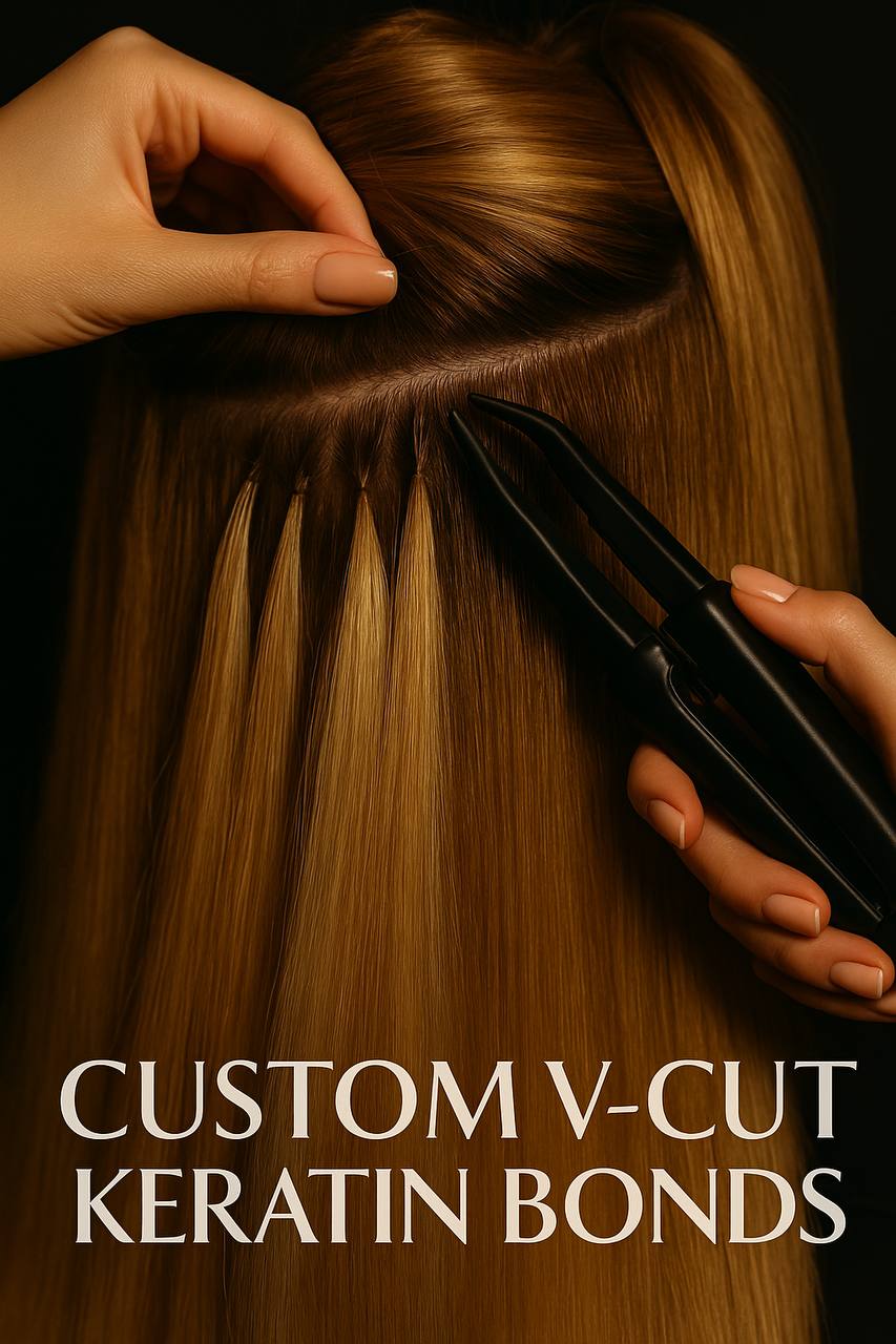 Custom V-Cut Keratin Bonds