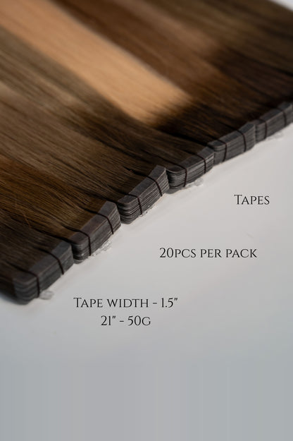 Tape-In - 20pcs per pack, tape width 1.5", 21" - 50g