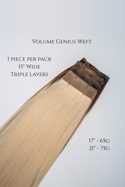 Volume Genius Weft - 1 piece per pack, 15" wide, triple layers, 17" - 65g, 21" - 75g